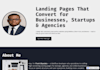 create a responsive webflow landing page