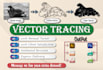 vector tracing, redraw anything raster logo to vector asap