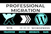 convert wix to wordpress responsive website