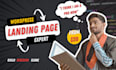 create professional landing page or one page website