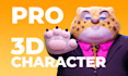create a production ready 3d character in blender