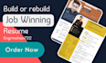 create or rewrite your resume, CV and cover letter