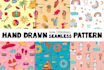 do hand drawn seamless pattern