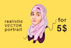 do illustrate realistic vector portrait