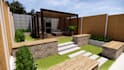 design your back yard, garden, patio, landscape