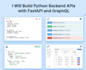 build python backend apis with fastapi and graphql