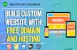 build and design a responsive website and host it for free