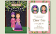 design a custom wedding invitations, save the date, rsvp