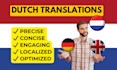 translate your SEO content from dutch to german