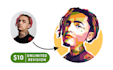 make an awesome avatar bighead with wpap style