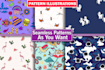 do seamless patterns design for textile fabric