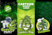 design a unique cannabis mascot cartoon logo