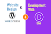 design wordpress website using divi theme and builder