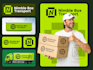 custom brand logo design, branding kit, and brand identity