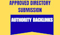 do 80 high authority approved directory submissions manually sites