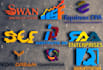 create unique word mark letter mark initial letters logo