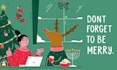 create a birthday or wedding invitation with an original illustration