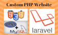 develop responsive custom website using php html css javascript bootstrap mysql