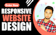 design a responsive website using HTML CSS and javascript