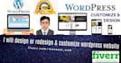 give wordpress services of customization, design or redesign website