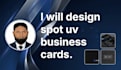 design spot uv business cards within 12 hours