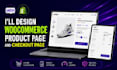 design custom woocommerce product and checkout page template