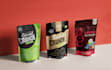 create a coffee bag, packaging, label, and juice packaging