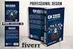 make book cover, product box, e cover bundle design