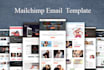 design an editable mailchimp newsletter template and email automation