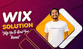 do wix website design, wix website redesign and wix landing page