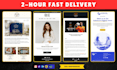 design and develop HTML responsive email template