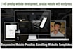 develop website development, parallax website with wordpress