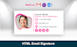 create a custom professional clickable html email signature