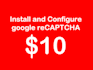 install and configure google recaptcha on your website