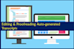 proofread automatically generated transcripts