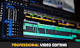 do professional video edit and post production, youtube, vlog, commercial