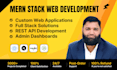 build web applications as full stack, react, next and node js developer