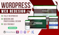 redesign wordpress landing page and fix issues