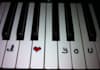 write a message on my piano keys