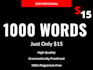 do SEO optimized blog post and website content writing