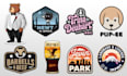 create sticker design patch design badge logo