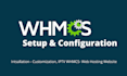 do a complete whmcs setup configuration and make a website