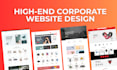 design or redesign your high end corporate website