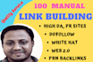 build white hat seo backlinks on high pr sites