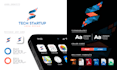 do tech logo design software crypto and technology business