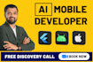 do ai mobile app development, android app, ios app with flutter