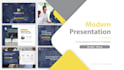 design a modern prezi or powerpoint presentation and pitch deck