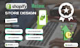 build shopify store design, shopify dropshipping store, shopify website