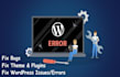 fix wordpress errors, issues and problems