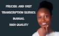 provide accurate transcription of your audio and video
